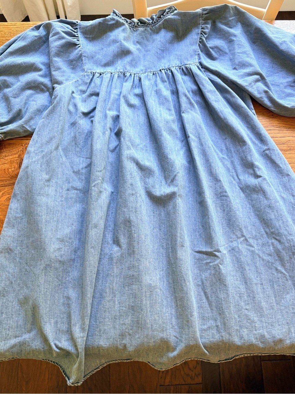 Chic Soul Can’t Be Held Down Dress- blue denim- 1X- worn twice. - Picture 11 of 13